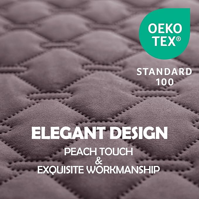 gogobunny 100% Double Sided Waterproof Dog Blanket Soft Pet Bed Cover Reversible Protect Furniture Couch Sofa Car for Puppy Large Dog Cat (Dark Sea Fog/Light Sea Fog, 82x82 Inch (Pack of 1))