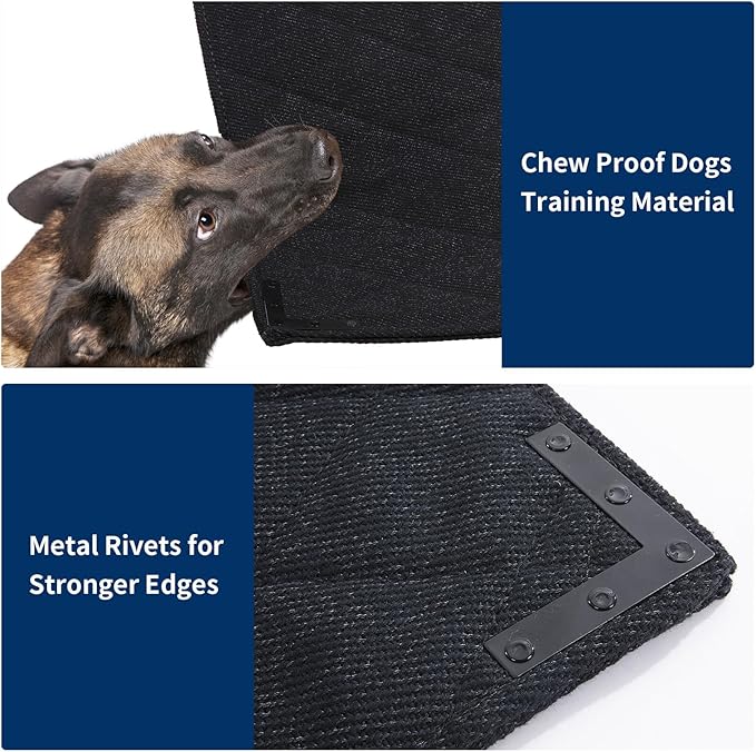 BALAPET Durable Chew Proof Dog Bed with Metal Rivet Corner for Large Dogs, Stable Kennel Pad Mat for Teething Puppy, Durable Indoor Outdoor Crate Pad for Medium Dog Crates, 41"x28"