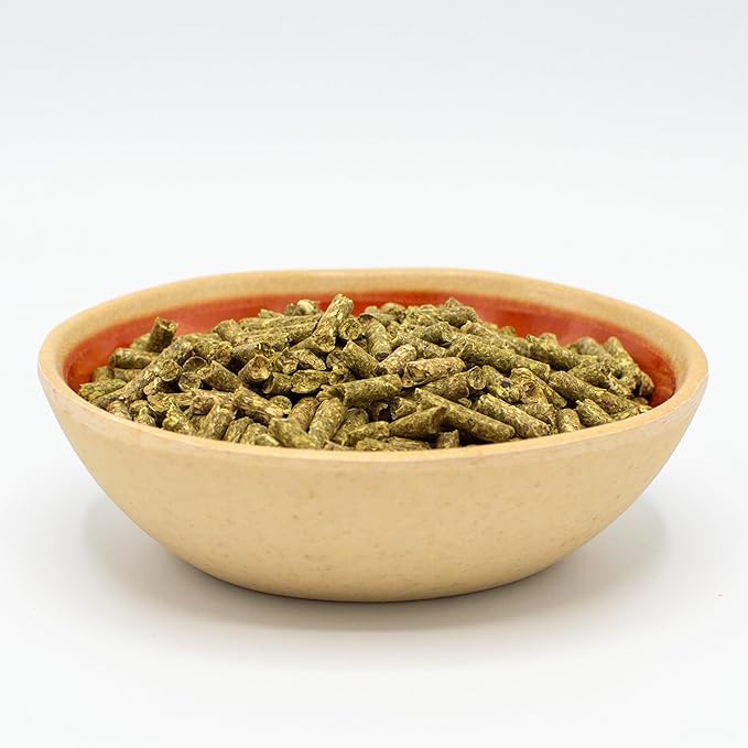Oxbow Essentials Guinea Pig Food, Adult Guinea Pig, Made with Oxbow Timothy Hay, Pet Food Pellets with Vitamin C, Small Animal Pet Products, Made in USA, High Fiber, 10 lb. bag
