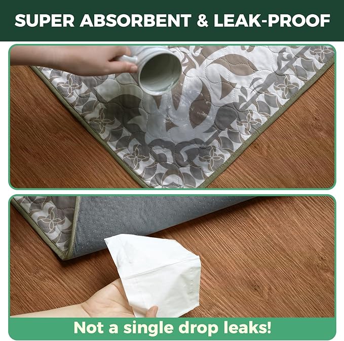 FXW Washable Pee Pads for Dogs, Puppy Pads with Super Absorbent, Specifically Designed for 42inch Cages, 41" × 27" Rectangle, Boho, 2 Packs