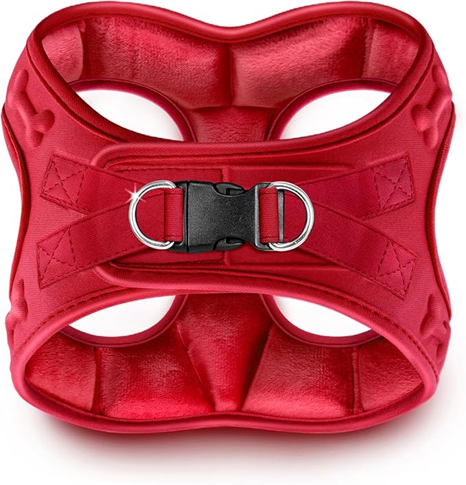 Comfort fit Step-in Dog & Puppy Harness - Comfortable All Weather Dog Vest Harness: Adjustable, Soft Padded, Easy to Put-on for Small, Medium-Sized Dogs.