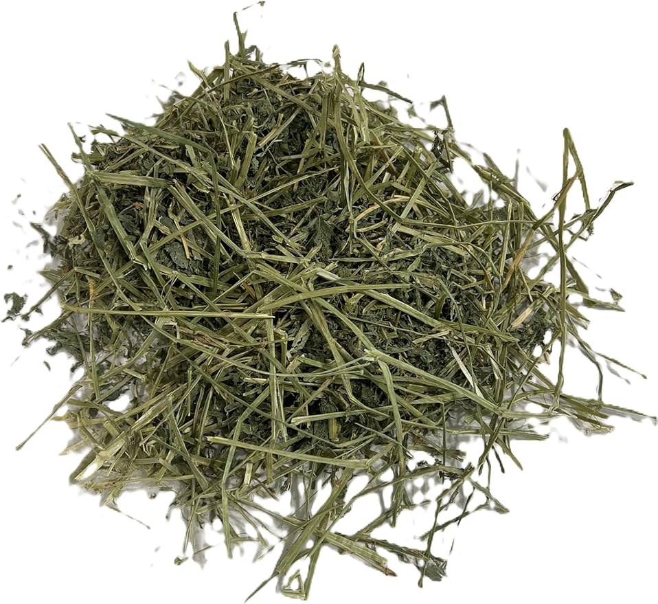 Blue Mountain Hay | Fresh Alfalfa Hay (24 Ounce) | High Leaf Retention | Nutritious High-Altitude Hay Pet Food for Rabbits, Guinea Pigs, Chinchillas, Hamsters, and Other Small Pets