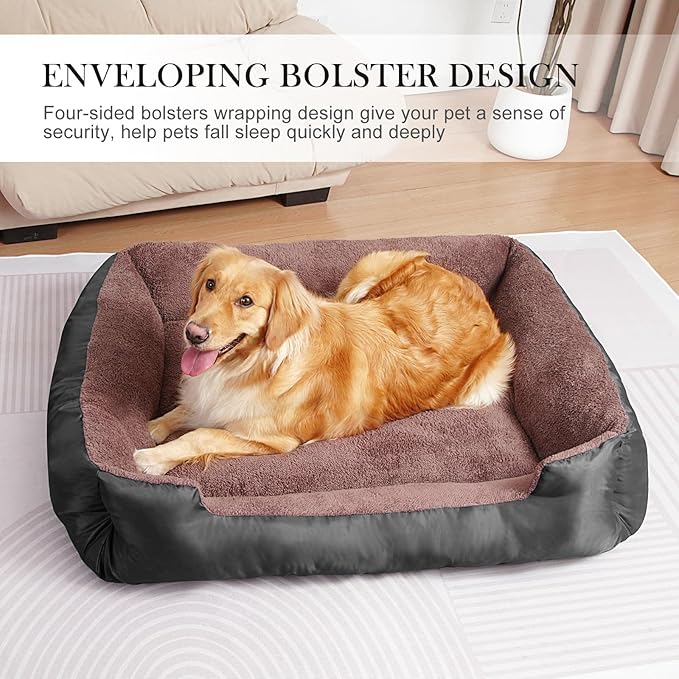 Dog Bed for Large Dogs, Large Dog Bed, Warming Soft Pet Bed, Durable Pet Bed with Anti-Slip Bottom