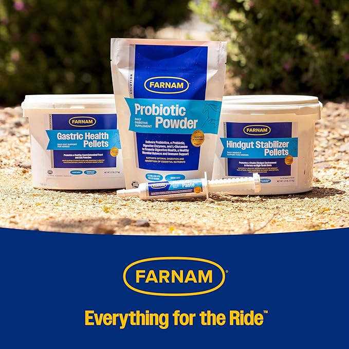 Farnam Hindgut Stabilizer Pellets, Daily Digestive & Immune Supplement for Horses Helps Maintain a Balanced Microbiome for Optimal Digestion