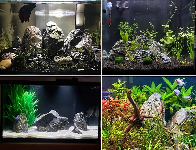 Voulosimi 18 lb Seiryu Rock Stone for Aquariums, Landscaping Model,Tank Decoration