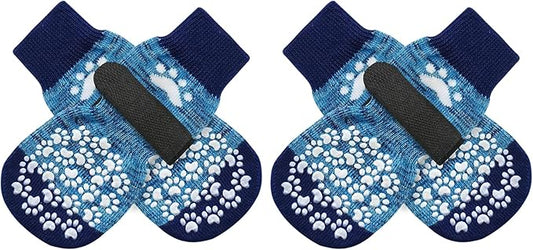 EXPAWLORER Anti Slip Dog Socks to Prevent Licking Paws, Dog Shoes for Hot Pavement, Dog Booties for Small Medium Large Senior Dogs, Traction Control Boots & Paw Protectors for Hardwood Floors