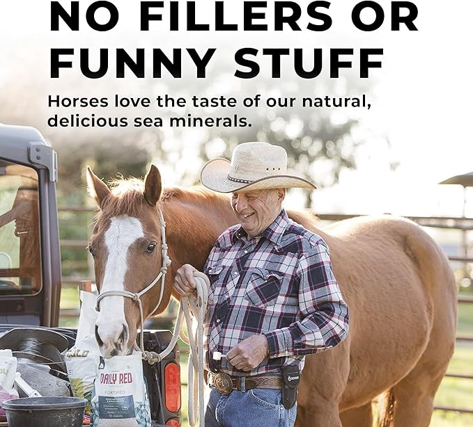 Daily Red Complete Wellness, Fortified Mineral Mix Supplement for Horses, 25lb Refill Bag
