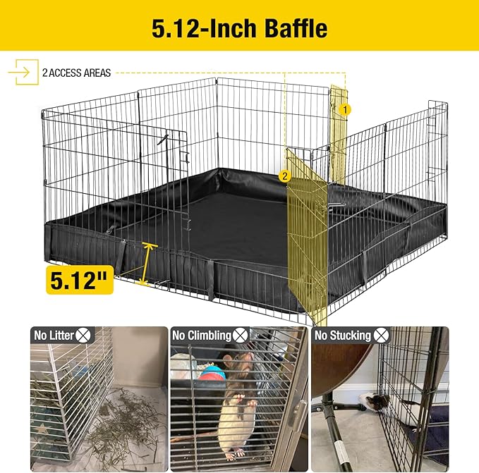 Aivituvin Rabbit Pen Indoor Bunny Pet Playpen Large Guinea Pig Outdoor Exercise Run Pet Enclosure-Playpen ONLY