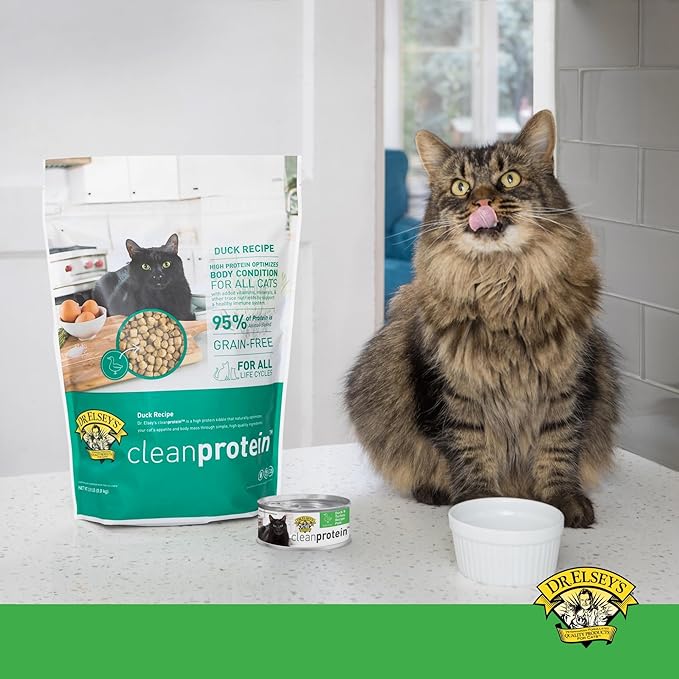 Dr. Elsey's cleanprotein Duck & Turkey Recipe Wet Cat Food, Pate 5.3 oz cans (Pack of 24)