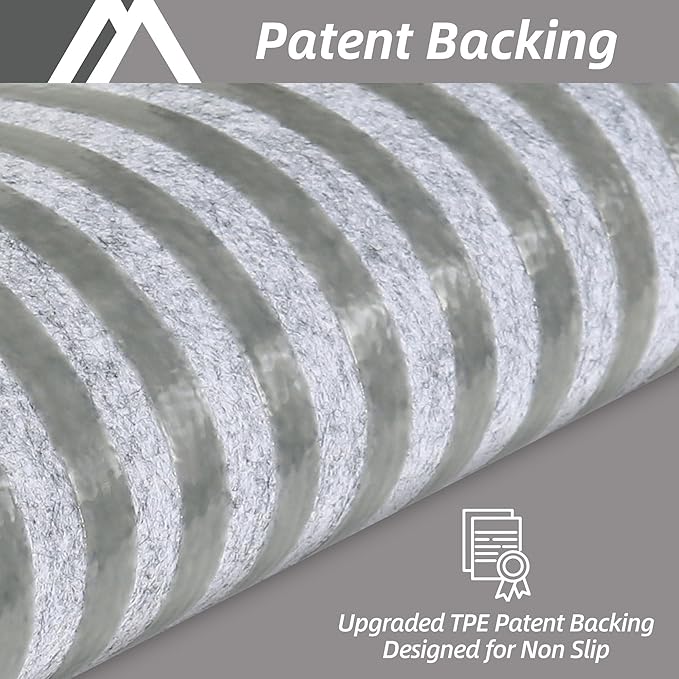 COSY HOMEER Edging Stair Treads Non-Slip Carpet Mat 28inX9in Indoor Stair Runners for Wooden Steps, Edging Stair Rugs for Kids and Dogs, 100% Polyester TPE Backing (7pc, Black,)