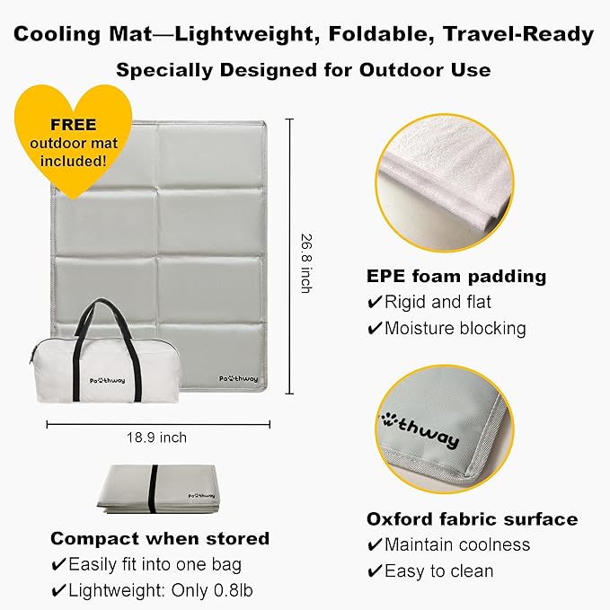 Dog Tent Cat Tent with Aluminum Poles and Camping Mat, Outdoor Waterproof Pet Tent with Zippered Mesh Door, Dog House, Cat House, Pet Playpen, Portable and Collapsible (White, Small)