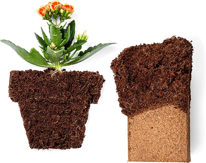 Coco Coir Brick (650gms) - Organic Coco Coir for Plants & Gardening - OMRI-Listed Cocopeat for Garden Soil, Seed Starter Soil, & Mulch - Coconut Coir Brick - Coconut Fiber Potting Mix