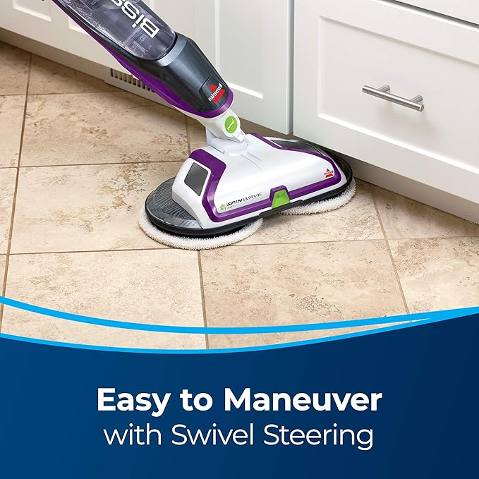 BISSELL® SpinWave Pet Hard Floor Corded Spin Mop Cleaner with Washable mop Pads for Sealed Hard Floors, 20399