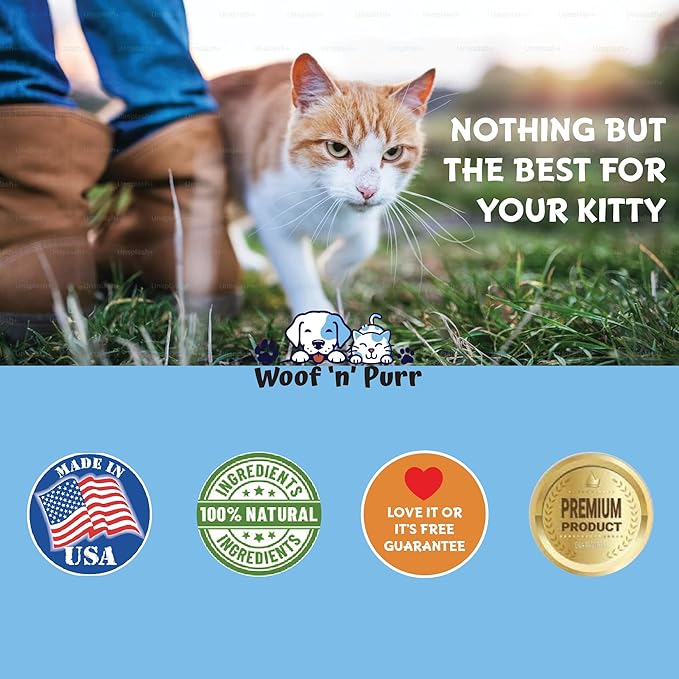 Cat Multivitamin - Promotes Healthy Skin & Coat, Joint Support, Longevity & More - Cat Vitamins - Cat Supplements & Vitamins - Cat Vitamins for Indoor Cats - Kitten Vitamins - Cat Immune Support - 1oz