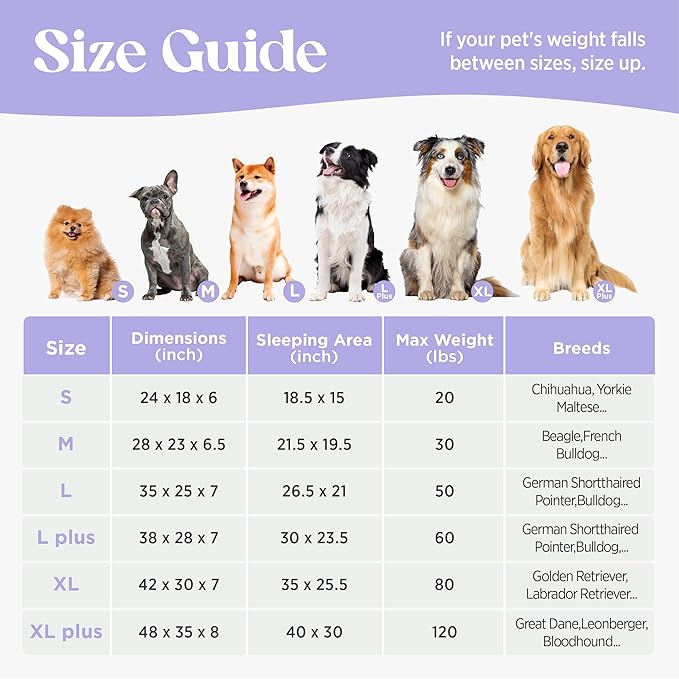 LE SURE Cute Dog Bed Medium Size Dog, Orthopedic Waterproof Medium Pet Beds with Sides, Non-Slip Bottom and Egg-Crate Foam Pet Couch Sofa with Washable Removable Cover, Hazel
