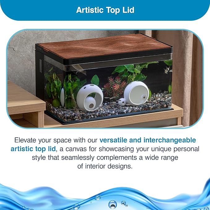 Cherry Wood Grain Top Lid for Clairnara Harmony Aquatic Tank
