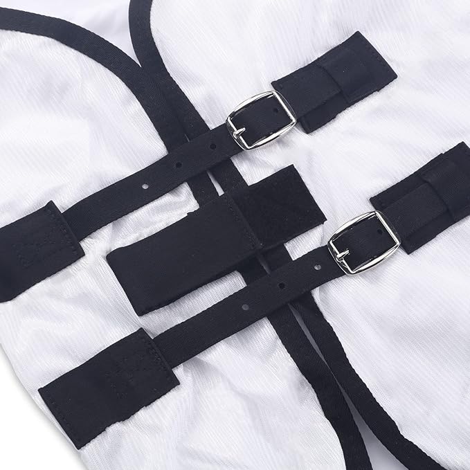 Comfy Mesh Horse Fly Sheet Equine Summer Sheets Stand Neck White 78