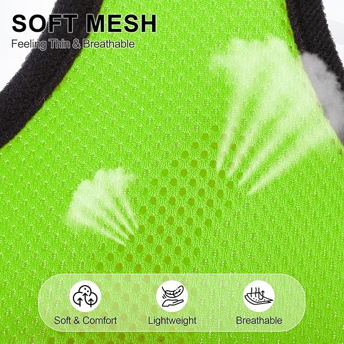BINGPET No Pull Dog Harness, Soft Mesh Breathable All Weather Vest, Safety Protection Design, Durable Adjustable Step-in Easy Walk Dog Harness for Extra Large Dogs (Green, XL)