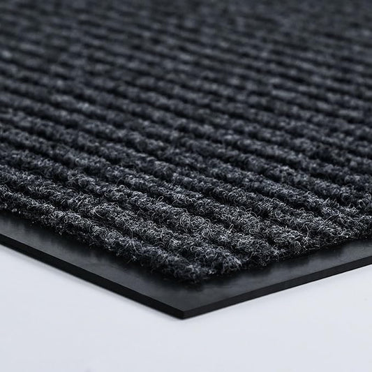 Durable Front Door Mat, Heavy Duty Indoor Outdoor Doormat, 72" x 48" Low Profile Outdoor Mats for Home Entrance, Stain and Fade Resistant Shoe Scraper Mat, Ideal for High Traffic Area