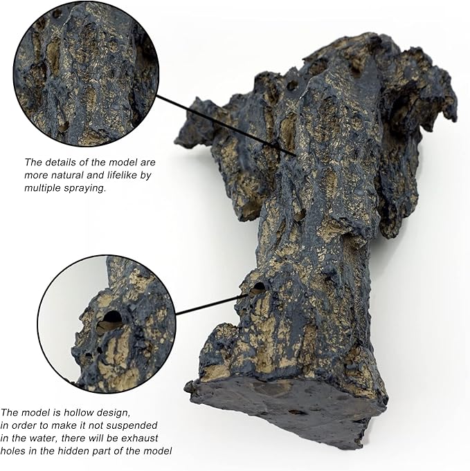 Fish Tank Decor Rocks.Aquarium Decoration Model.Easy and Quick Solution for Aquascaping.(Cave of Gods)