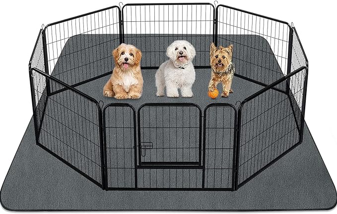 INVENHO Washable Pee Pads for Dogs 72"x72" Reusable Dog Pads Extra Large Upgrade Non-Slip Dog Pee Pads Heavy Absorbency Puppy Pee Pads Quick Dry Whelping Pads/Waterproof Puppy Training Pad