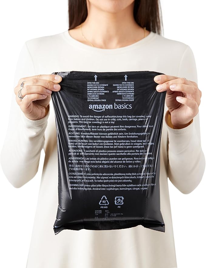 Amazon Basics Dog Poop Bags with Dispenser, 900 Count, Enhanced for Guaranteed Leakproof, Unscented, Includes Leash Clip