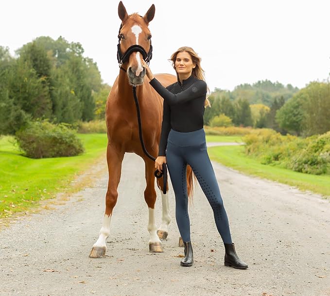 Equinavia Valkyrie Soft Ultra Fleece Padded Adjustable Breakaway Horse Halter - Black/Black - Cob