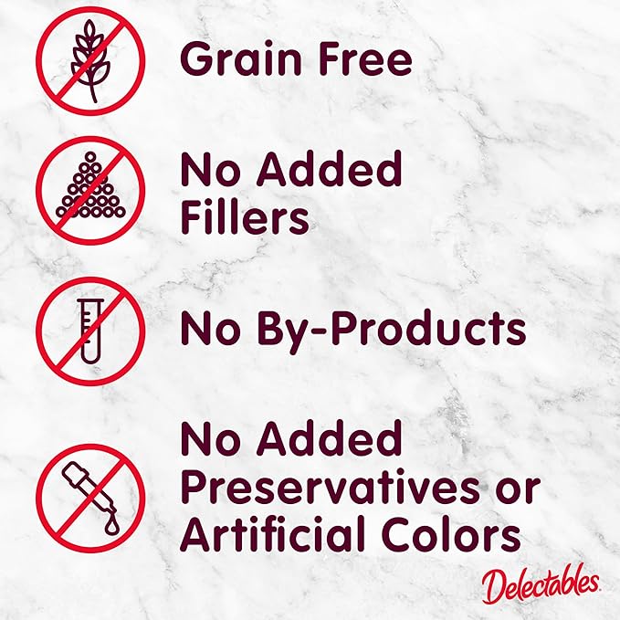 Delectables Lickable Spoon™ Handheld Wet Cat Treats Made with Real Chicken & Salmon, Creamy Puree, Mess Free, Quick & Easy, Grain-Free, No Added Fillers, No Added Preservatives, Variety Pack, 20ct