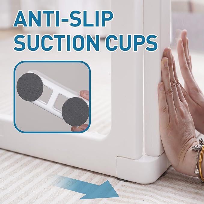 Citylife Dog Playpen with Door Clear Pet Playpen for Indoor Outdoor Easy to Install and Remove Puppy Playpen for Dogs, Cats, Bunnies, Pigs, 10 Panels