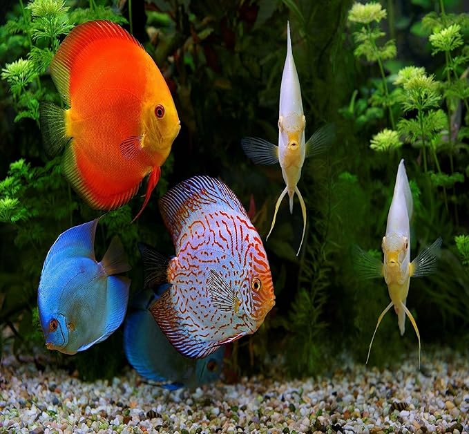 Aquatic Foods Inc. Freeze Dried Floating Brine Shrimp Cubes and Tubifex Cubes for All Tropical Fish, Marine Fish, Discus, Cichlids, Koi & Pond Fish, Turtles…1.5oz Small Jar