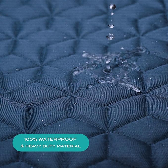 Dog Car Seat Covers for Back Seat, Heavy Duty Pet Bench Seat Covers for Trucks Waterproof Protector Back Seat Nonslip Dogs Car Seat Covers for Crew Cab/Ford F-Series/Ram 1500/Sierra/Silverado