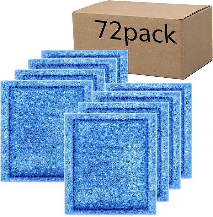 72 Pack Aquarium Rite-Size C Filter Cartridges Compatible with PRO Power Filters 275/375,Power Filters 200/350