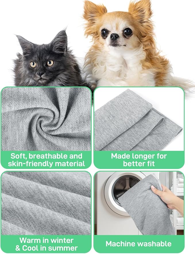 Dog Sling Swaddle Carrier for Small Dog, Cat Front Carriers for Small Pet up to 20lbs, Puppy Pouch with Adjustable Straps, Hands Free Pet Sling, Anti Anxiety Puppy Sling (Light Grey)