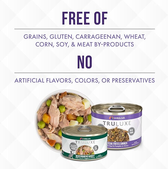 Weruva Truluxe Cat Food, Variety Pack, Trusurf, Wet Cat Food, 3Oz Cans (Pack of 24)