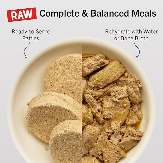 Stella & Chewy's Freeze-Dried Raw Dinner Patties - Dandy Lamb Recipe - High Protein Grain-Free Puppy & Dog Food - Perfect For Picky Eaters - 5.5 oz