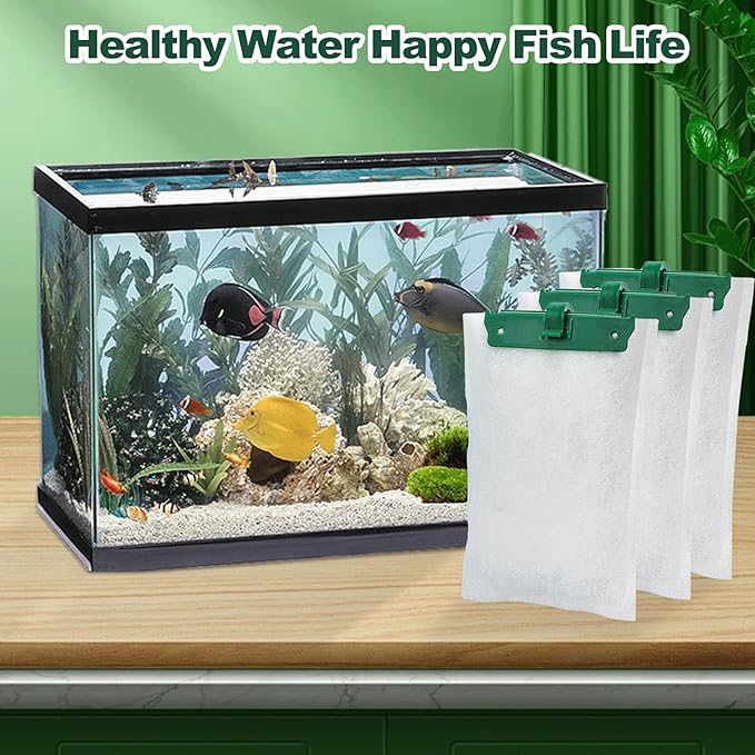 8 Count Medium Filter Cartridges Compatible with Tetra Whisper Bio-Bag Filters Medium Replacement Filter Cartridges for Whisper ReptoFilter and 10i IQ10 PF10 Power Filters -Ready to Use