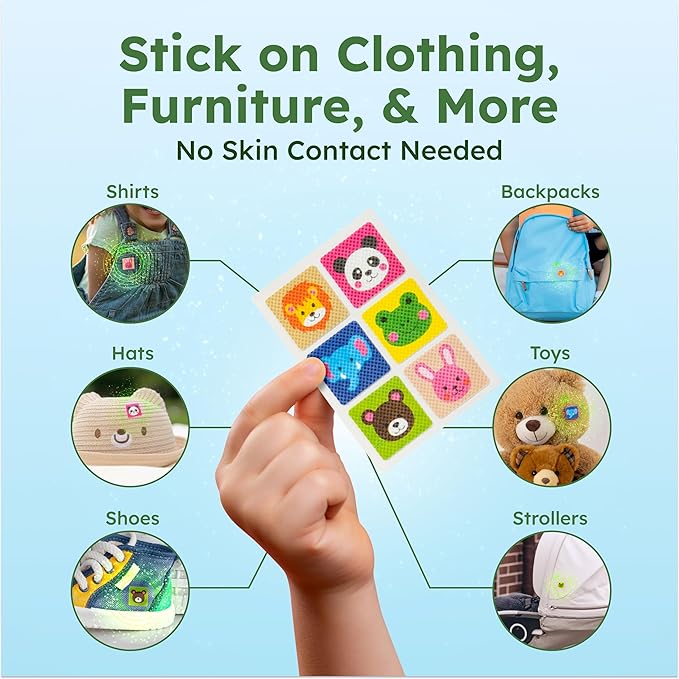 BugMD Squito Stickers Mosquito Repellent Patch Stickers for Kids (390 Patches), Safe & Effective Insect Repellent Patches for Toddlers, Kids, Camping, Beach & Outdoor Essentials
