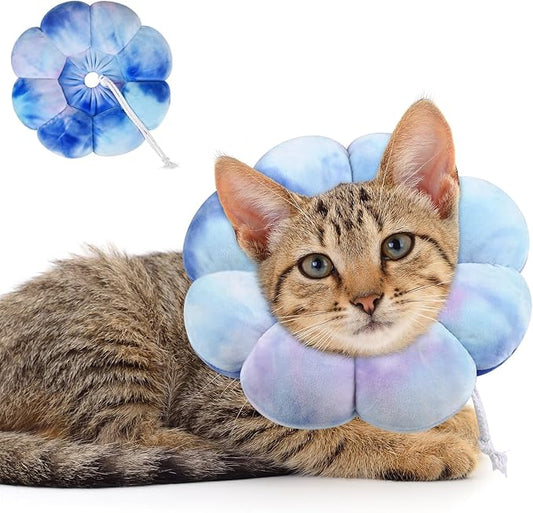Dog Cat Surgical Recovery Cone Dog Protective Collar, Pet Recovery E-Collar Soft Neck Cone to Stop Licking Wound for Cats & Kittens Small Dog After Surgery