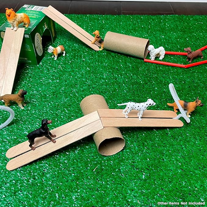 Safari Ltd. Dogs Toob - Mini Figurines: Dachshund, Dalmatian, Retriever, Sheepdog, Collie, Shepherd, Beagle, Boxer, Great Dane, Doberman, Bulldog - Educational Toys for Boys, Girls & Kids Ages 3+