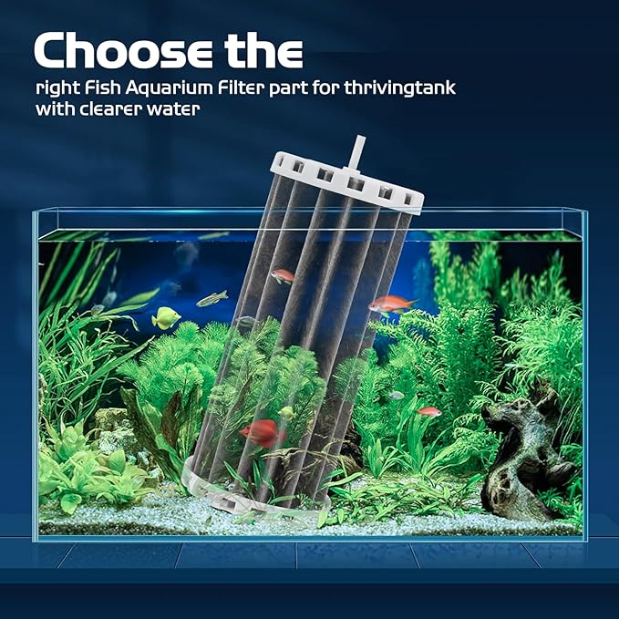 Aquarium Fish Tank Filters Compatible with Penguin 200 350, Hang On Filters Replacement for Penguin BioWheel 200B 350B Assembly Biowheel Part, PRBW2350B, 2 Pack