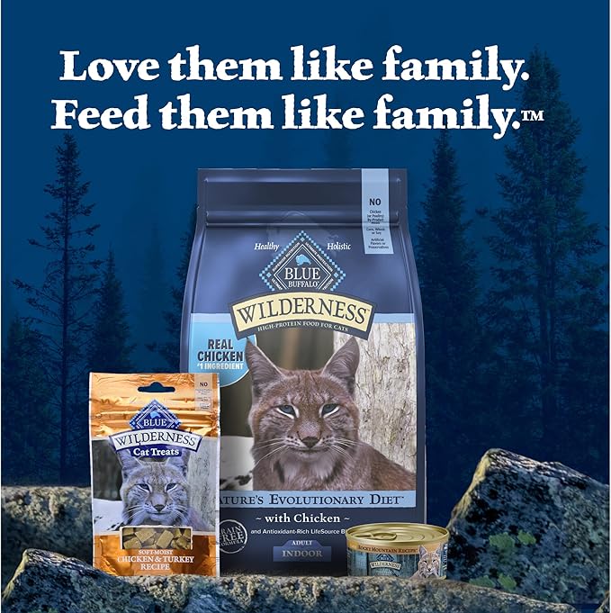 Blue Buffalo Wilderness Rocky Mountain Recipe Natural High Protein Wet Food for Adult Cats, Trout in Tasty Gravy, 5.5-oz cans, Pack of 24