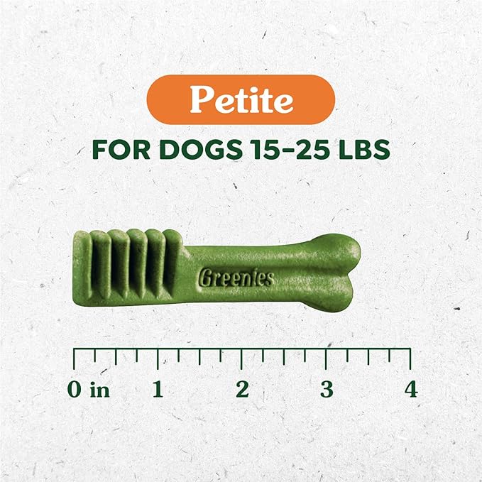 Greenies Petite Dental Dog Treats, 3-Flavor Variety Pack, (3) 12 oz. Pouches, 60 Total Treats
