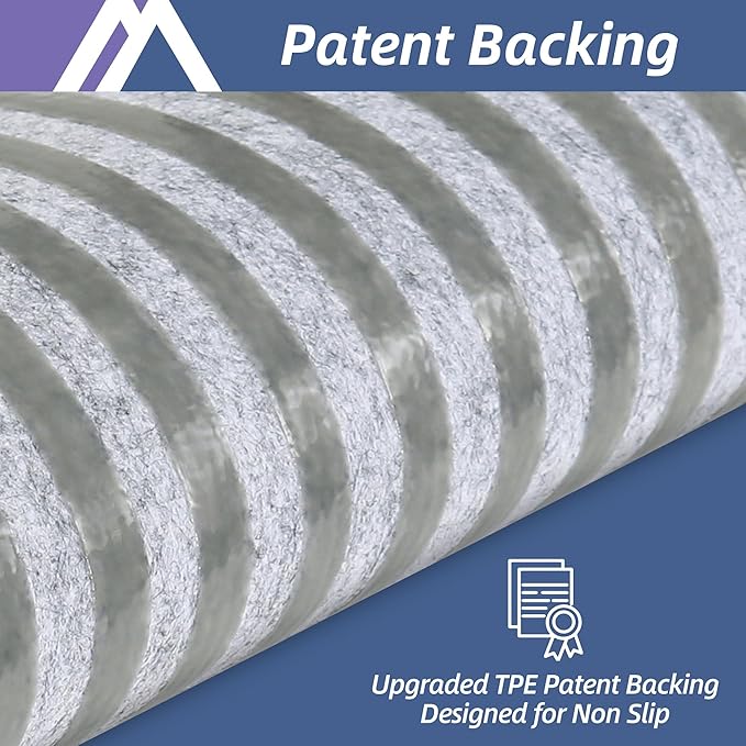 COSY HOMEER Edging Stair Treads Non-Slip Carpet Mat 28inX9in Indoor Stair Runners for Wooden Steps, Edging Stair Rugs for Kids and Dogs, 100% Polyester TPE Backing (4pc, Navy)