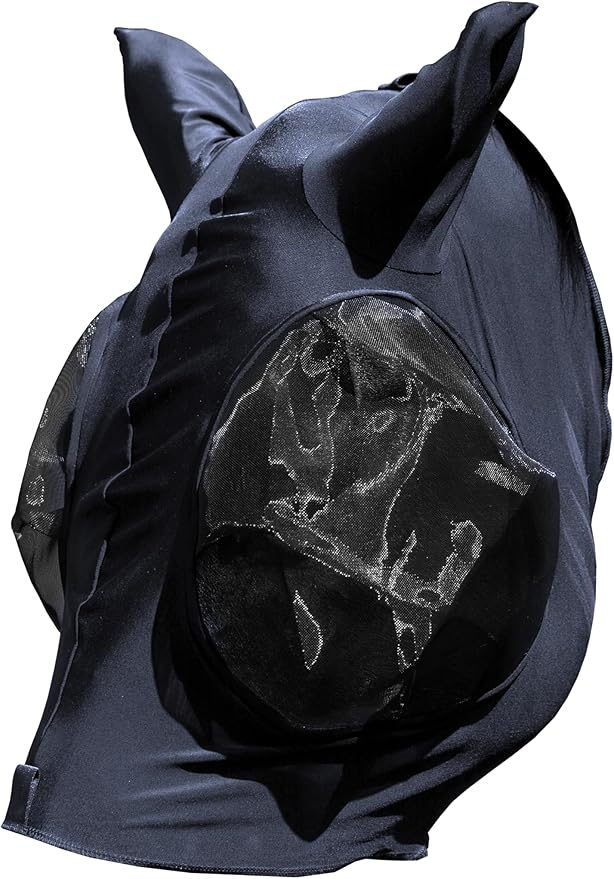 Equinavia Bug Out Fly Mask | Against Flies, Insects, UV Rays - Carbon Grey - Horse