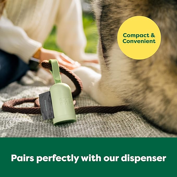 Earth Rated Odor-Blocking Poop Bags for Dogs with 3X Protect, Guaranteed to Block Smells & Leak-Proof Performance, Conceals Smell & Mess, Unscented, 108 Count