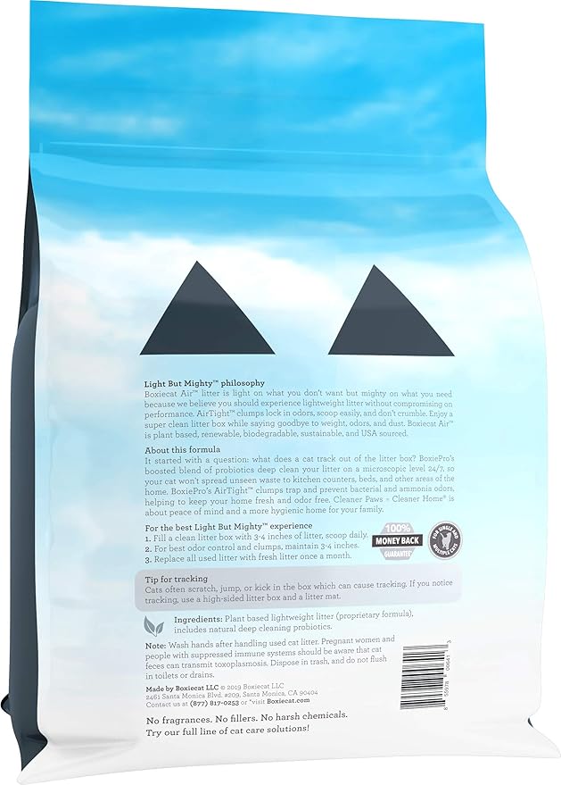 Boxie® Probiotic Cat Litter, Lightweight 40-Day Odor Control, Clumping, 11.5lb