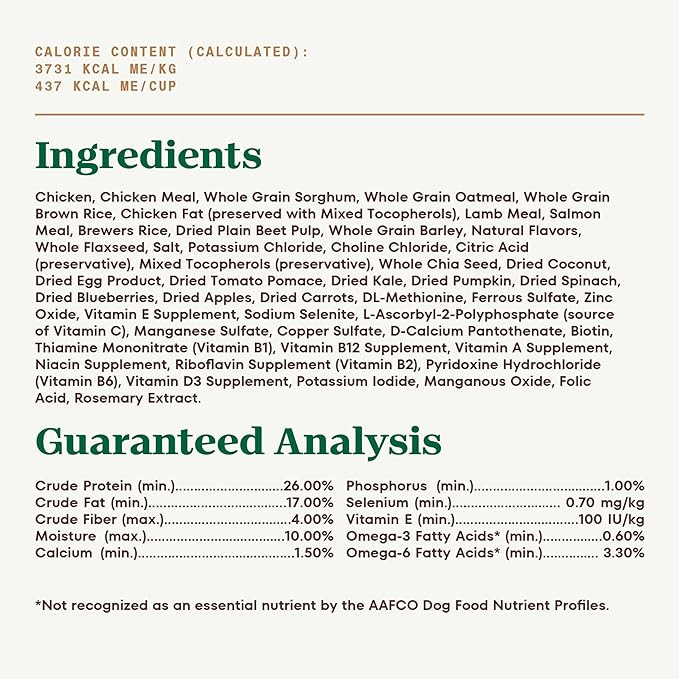 Nutro Ultra Adult Small Breed Dry Dog Food, Chicken, Lamb and Salmon Protein Trio, 12 lb Bag