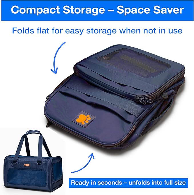 Dog Sling Carrier for Small Dogs – Pet Shoulder Bag with Safety Strap, Breathable Dog Pouch Carrier for Puppies and Cats – Soft Hands-Free Dog Carrier for Travel, Hiking, Shopping