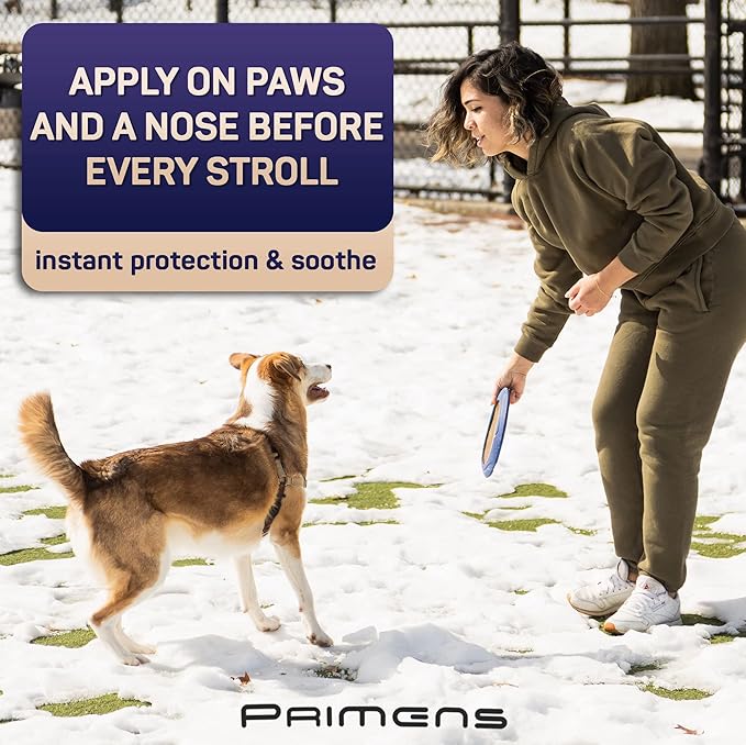 Dog Paw Balm for Dry Cracked Paws – Lick-Safe Moisturizer and Organic Paw Wax with Aloe & Vitamin E – Hot Pavement and Winter Snow Protection – Nose Safe – for All Breeds