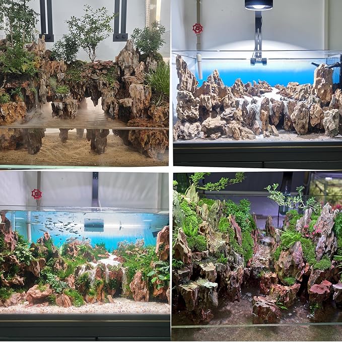 Dragon Stone Rock for Aquascaping,Aquarium Decor, Fish Tank Decorations,3-10 Inches Natural Ohko Stone for Fish Tank Landscaping (6.6 Pounds)